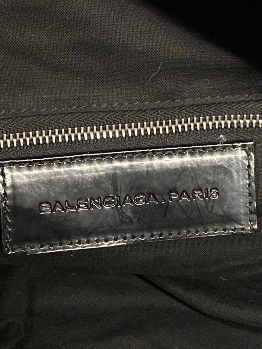 BALENCIAGA The Holiday 203250 Black Leather Boston Bag - Picture 15 of 15